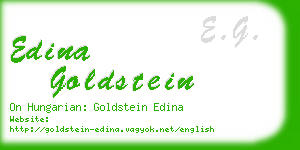 edina goldstein business card